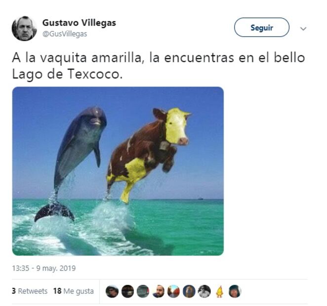 Memes sacan el lado amarillo a Sergio Mayer y a su "vaquita"
