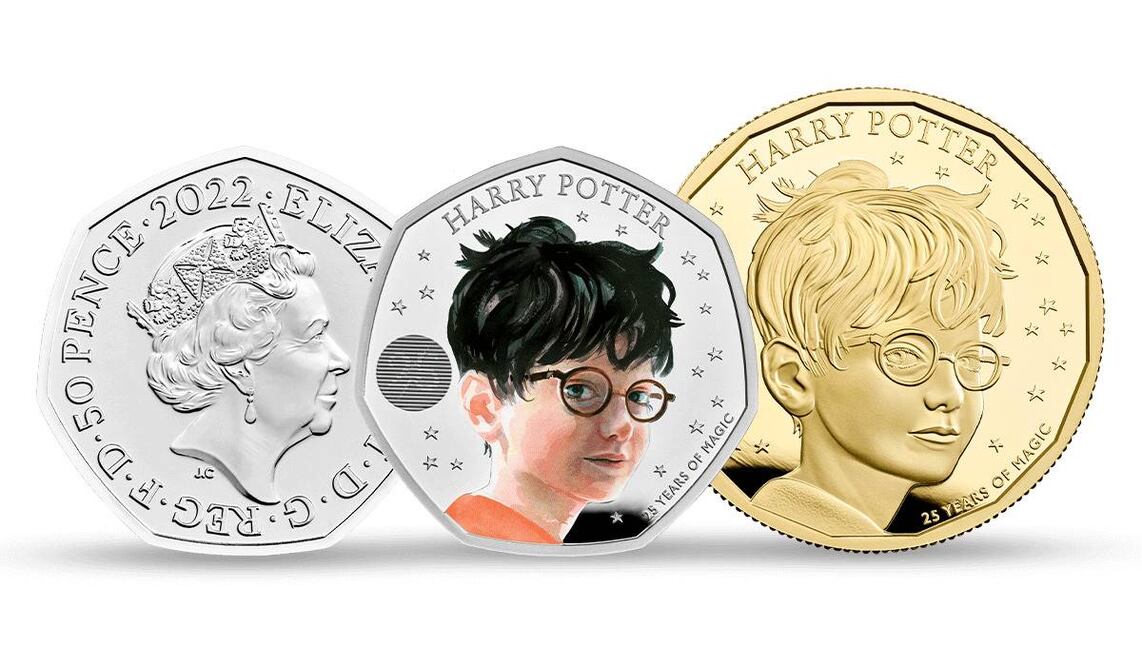 Las cuatro monedas de Harry Potter serán emitidas por la Royal Mint, la casa de moneda del Reino Unido. Fotos: Royal Mint