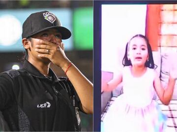VIDEO: Julissa Iriarte, umpire de la LMB y su emotiva reacción al mensaje de su hija en pleno juego
