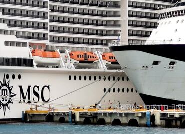 Realizan pruebas a 2 pasajeros de crucero Meraviglia por síntomas de gripe e influenza