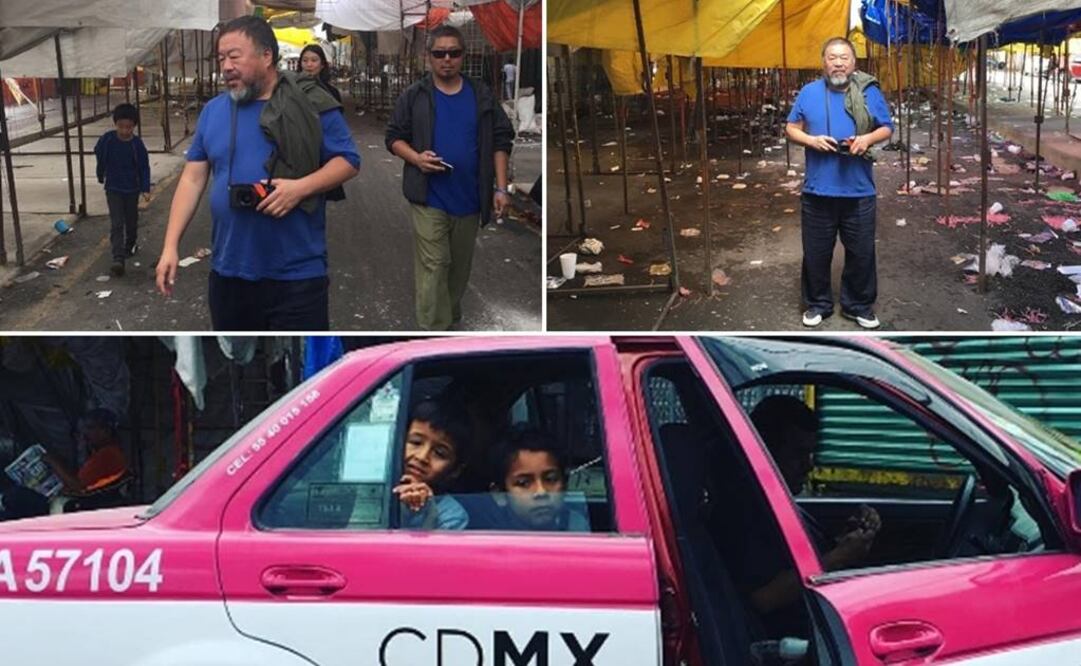 Al reconocido artista contemporáneo lo acompañan su esposa e hijo, que también aparecen en varias de las imágenes. FOTOS: Instagram/aiww