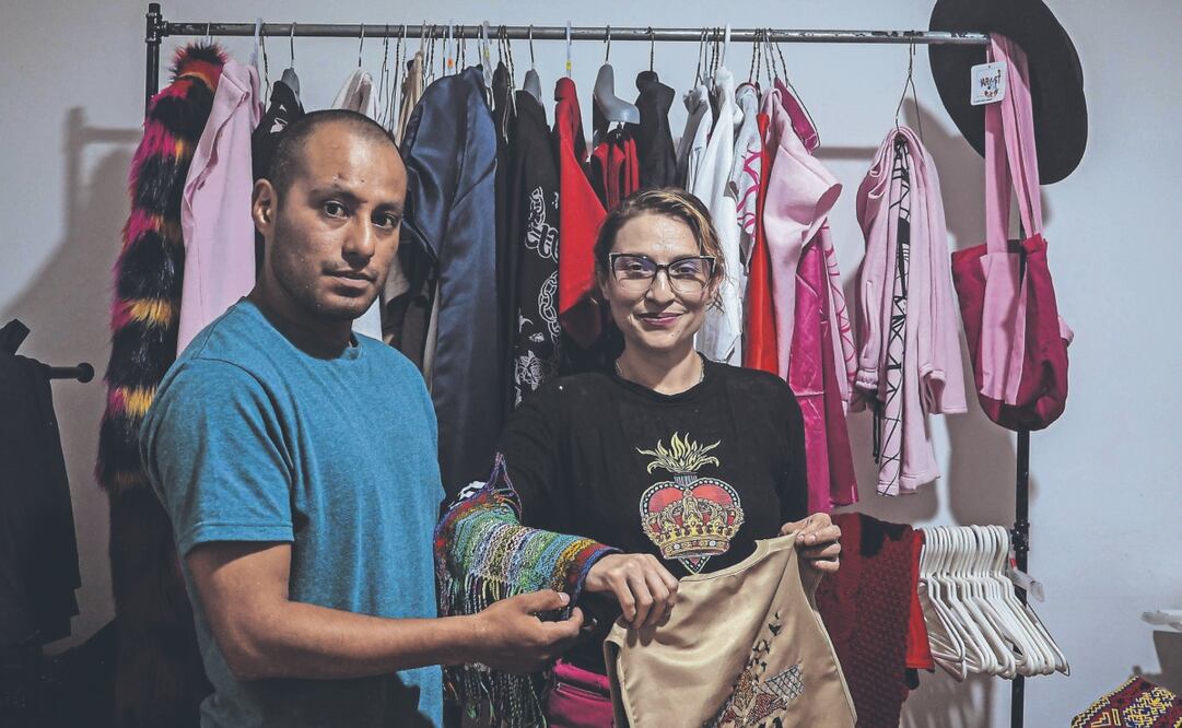 Ismael Corona y Sandra Garibaldi hablan del proyecto Cana 77. Foto: de Gabriel Pano. El Universal
