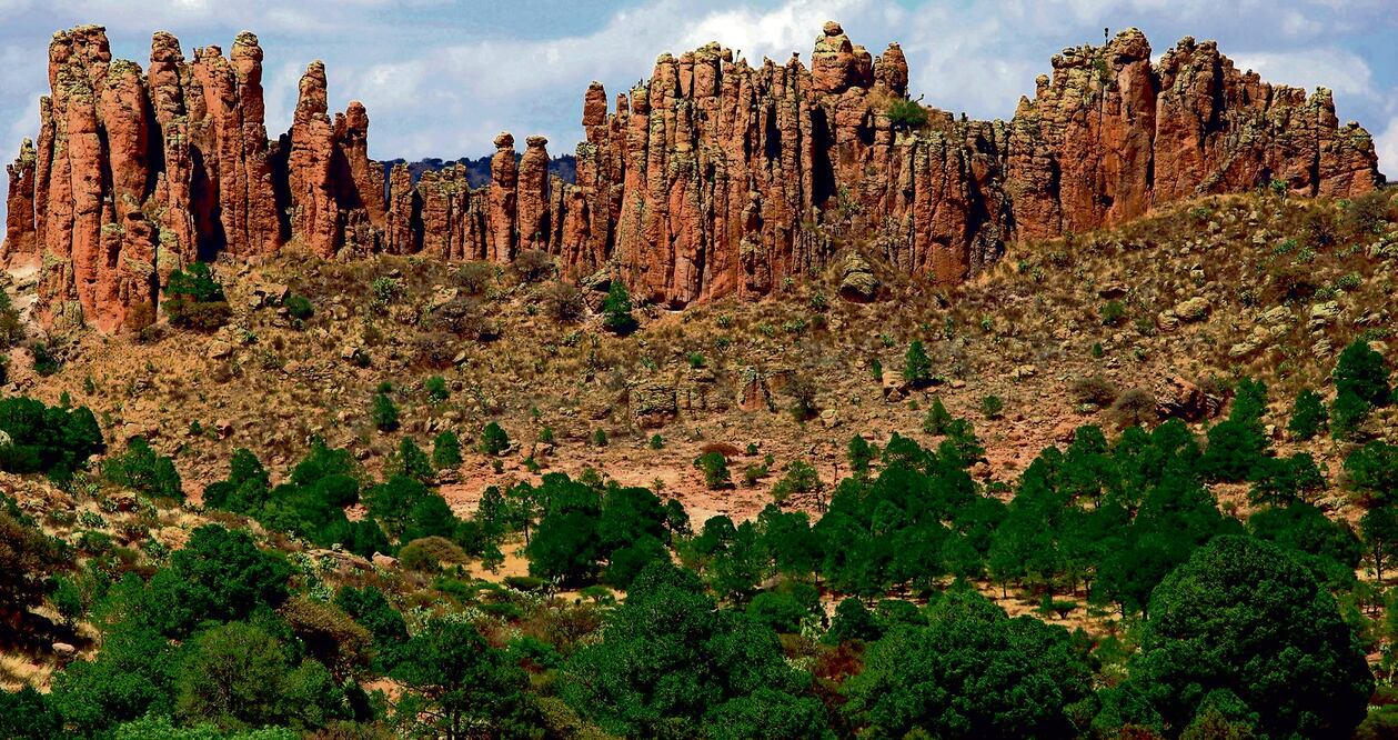 Las rocas cambian de color según la hora del día. (Foto:Turismo Municipal de Sombrerete)