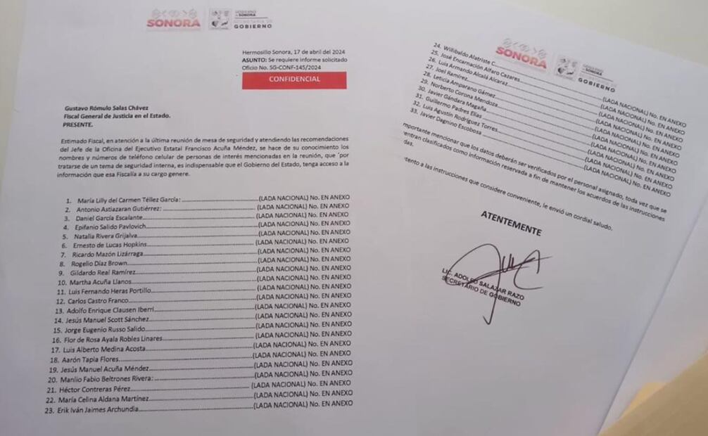 Se informó que dicho documento nunca fue recibido por esta institución. Foto: especial