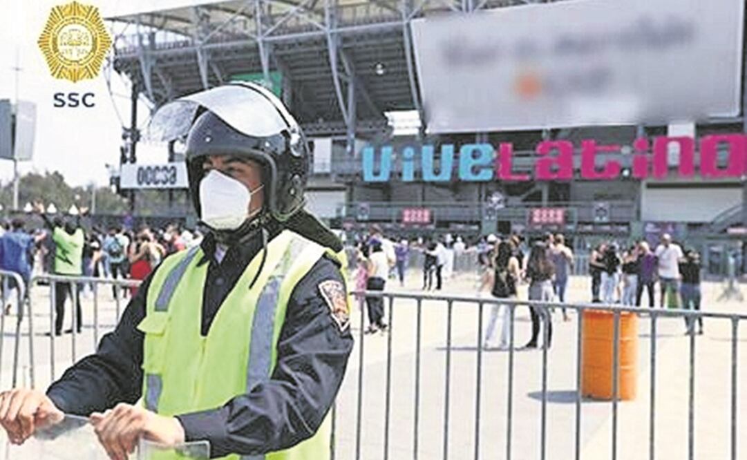 Autoridades de seguridad explicaron que en el Vive Latino se implementó un operativo especial en los puntos de revisión. Foto: Especial 