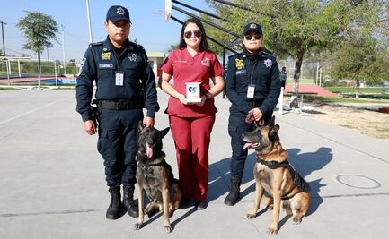 Rinden homenaje a Laika, perrita rescatista en Escobedo, Nuevo León