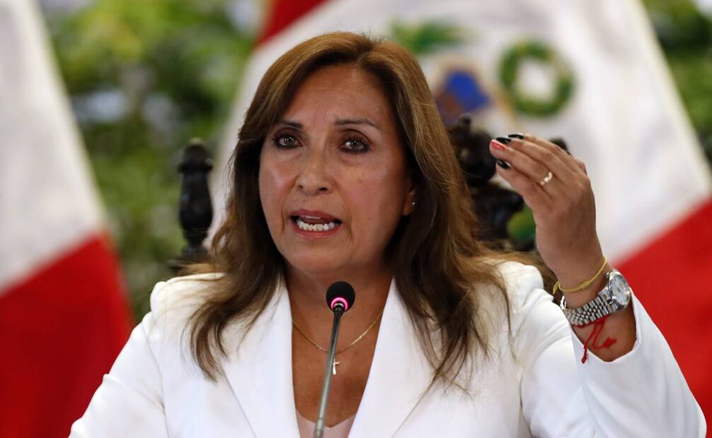 Dina Boluarte, presidenta de Perú. Foto: EFE