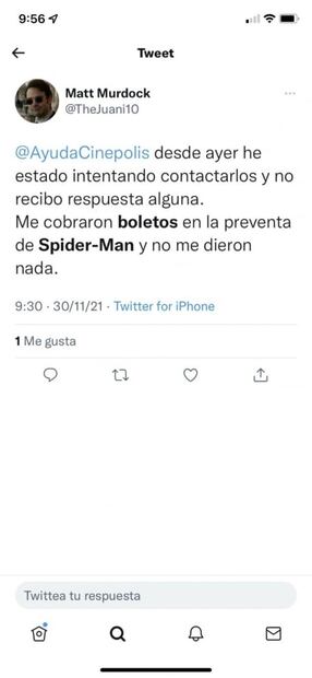 Hasta en 20 mil pesos los boletos para ver "Spider-Man: No Way Home" en reventa
