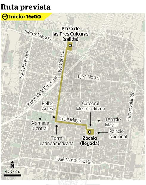 Funcionarios vigilan marcha del 2 de Octubre
