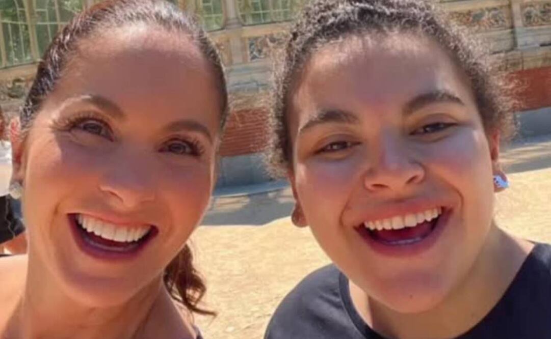 Lucero con su hija Lucerito en su reciente viaje a Madrid