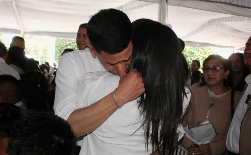 Realizan boda comunitaria en Atizapán de Zaragoza en el Estado de México. Foto: Brenda Martínez/EL UNIVERSAL