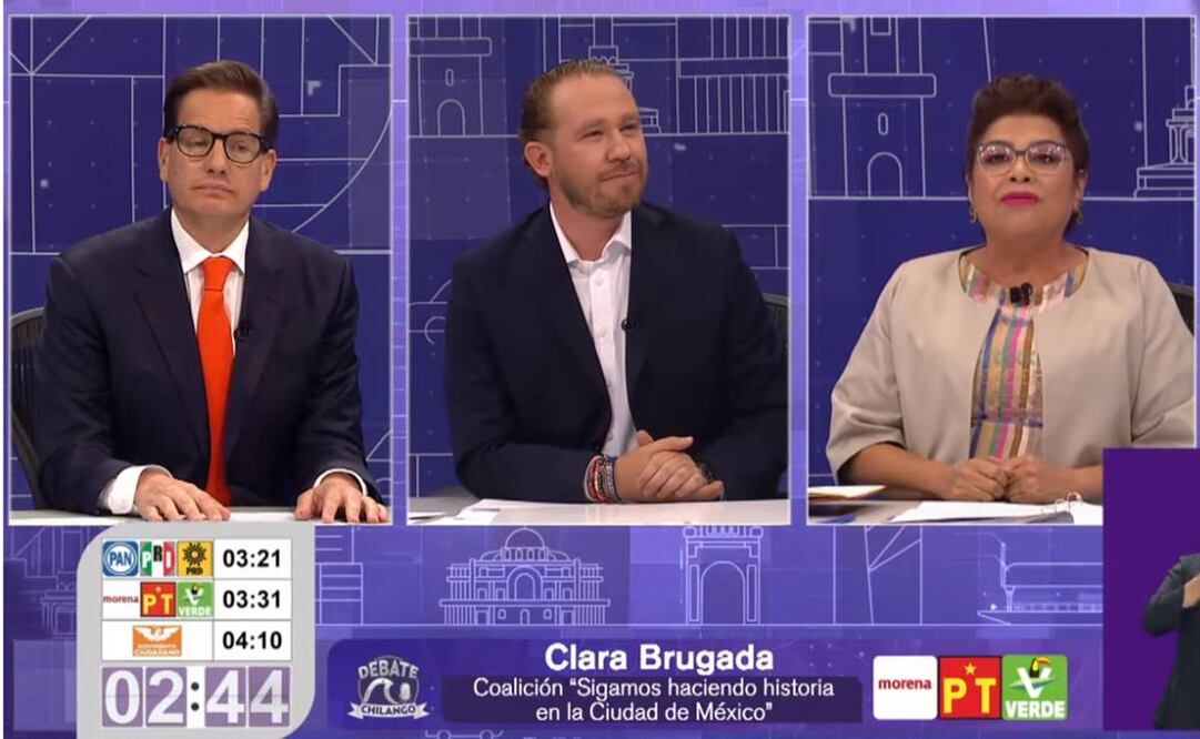 Candidatos por la CDMX. Foto: Captura de video