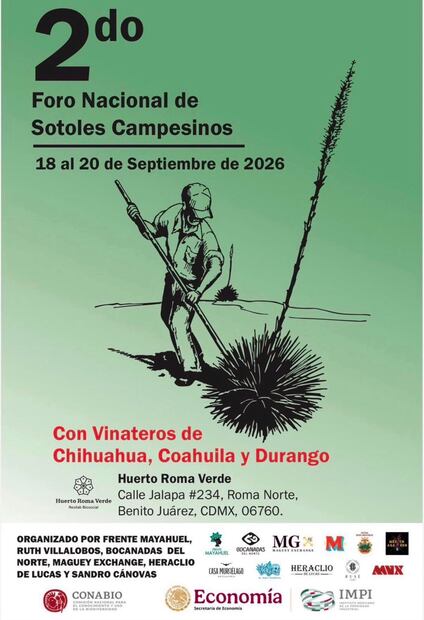 Súmate al 2o. Foro Nacional de Sotoles Campesinos para proyectar la historia, biodiversidad y valor de este patrimonio biocultural de México. Foto: cortesía Huerto Roma Verde.