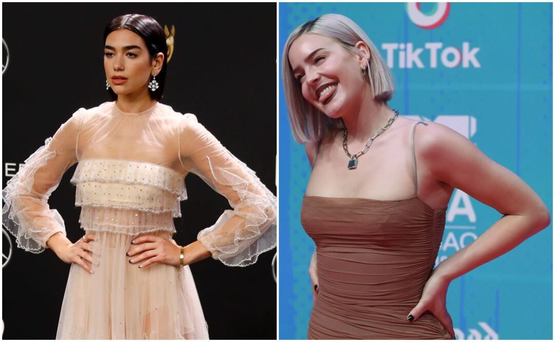 Dua Lipa y Anne-Marie. FOTO: Archivo Reuters 
