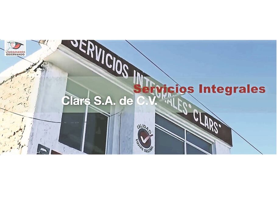 A pesar de ostentar el nombre en la parte superior, Servicios Integrales Clars no ha operado en ese lugar, informaron los vecinos del inmueble (FOTOS: CIUDADANOS OBSERVANDO)