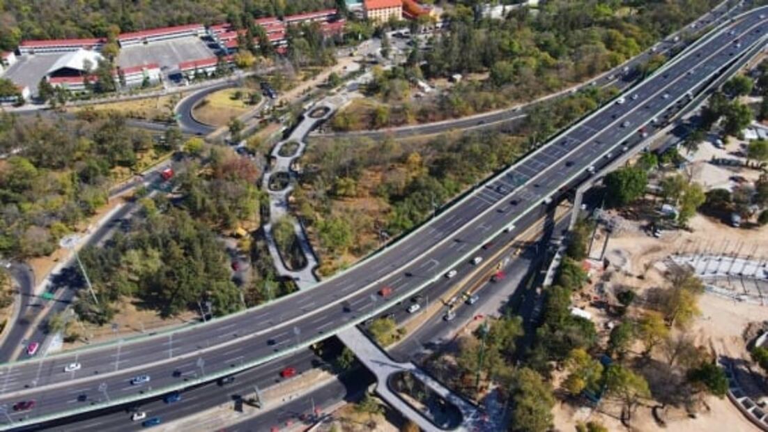 Así es la Calzada Flotante, el nuevo puente peatonal de Chapultepec