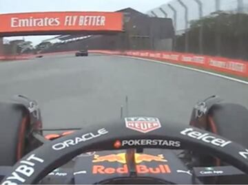 VIDEO: El momento en el que Max Verstappen se niega a ayudar a Checo Pérez
