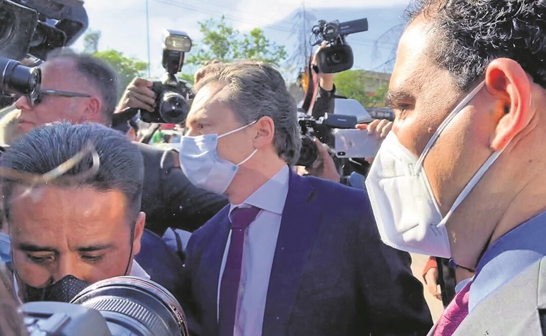 Emilio Lozoya, exdirector de Pemex durante el sexenio de Enrique Peña Nieto, el miércoles a su llegada al Reclusorio Norte, donde permanece detenido. Foto: ARCHIVO EL UNIVERSAL