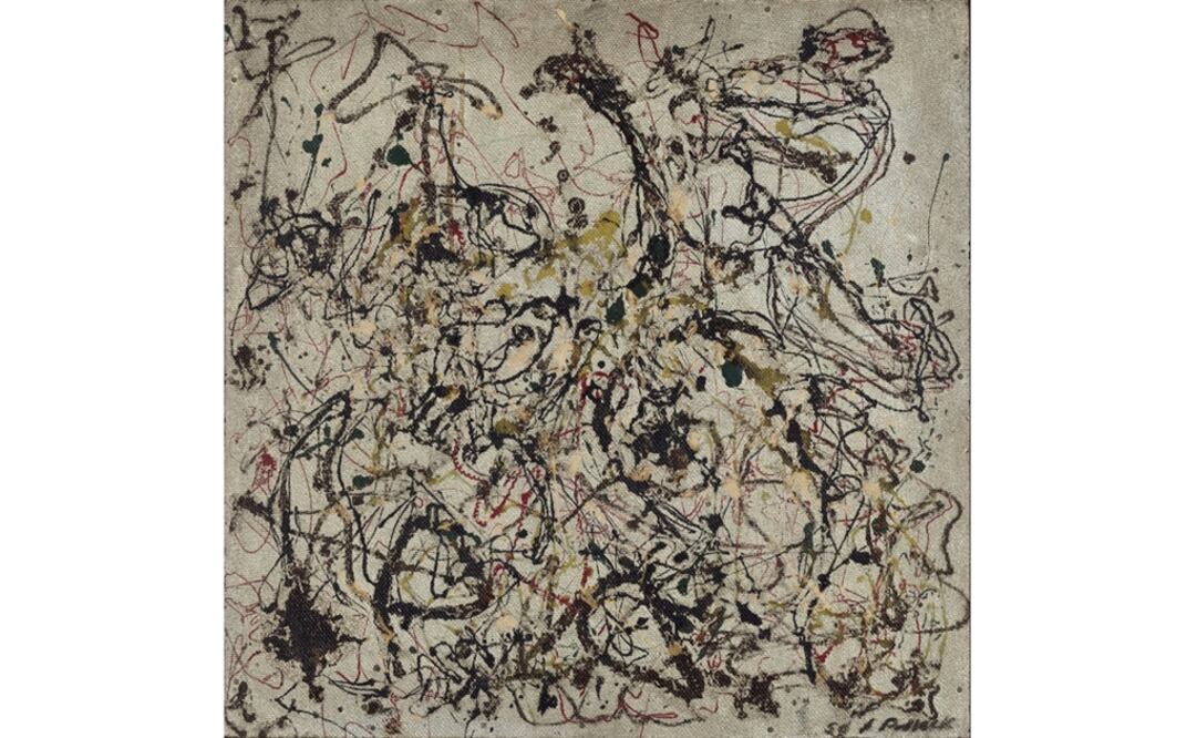 La pintura "No.16", creada en 1950 por Jackson Pollock, fue donada al MAM Río por Nelson Rockefeller. Foto: artsandculture.google.com - MAM Río
