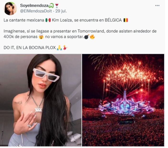 Kimberly Loaiza se presentará en el escenario principal del Tomorrowland 2022