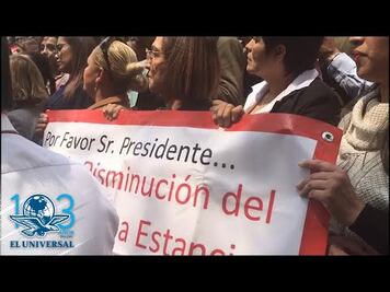 Se manifiestan en Senado por Estancias Infantiles