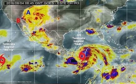 "Earl" se degrada a tormenta tropical: Conagua
