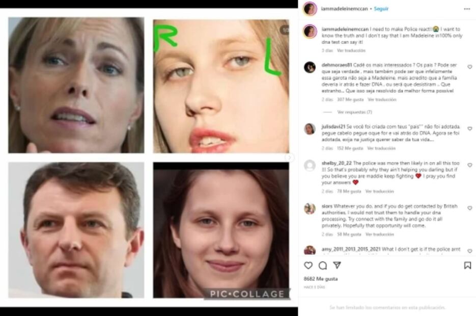 Joven asegura ser Madeleine McCann, niña británica desaparecida en 2007 