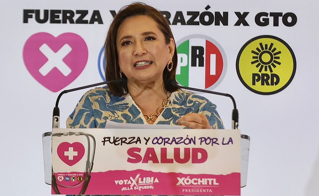 Xóchitl Gálvez presentó su Plan Nacional de Salud. Foto: Berenice Fregoso / EL UNIVERSAL