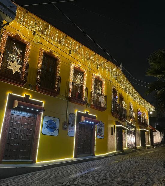 Villa Iluminada en Real del Monte. Foto: Facebook "Villa Iluminada Real del Monte, Hidalgo"