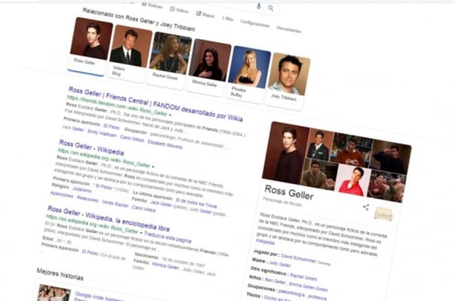 Qué pasa si buscas a los personajes de Friends en Google