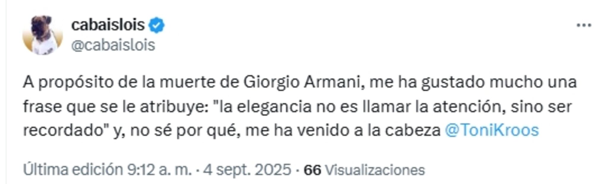 Despiden a Giorgio Armani con las mejores frases e imágenes; usuarios le rinden tributo al diseñador italiano en X
