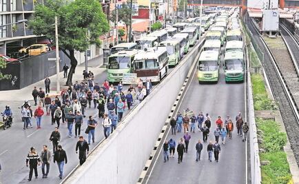 Suspenden movilizaciones en la CDMX tras acuerdo con transportistas