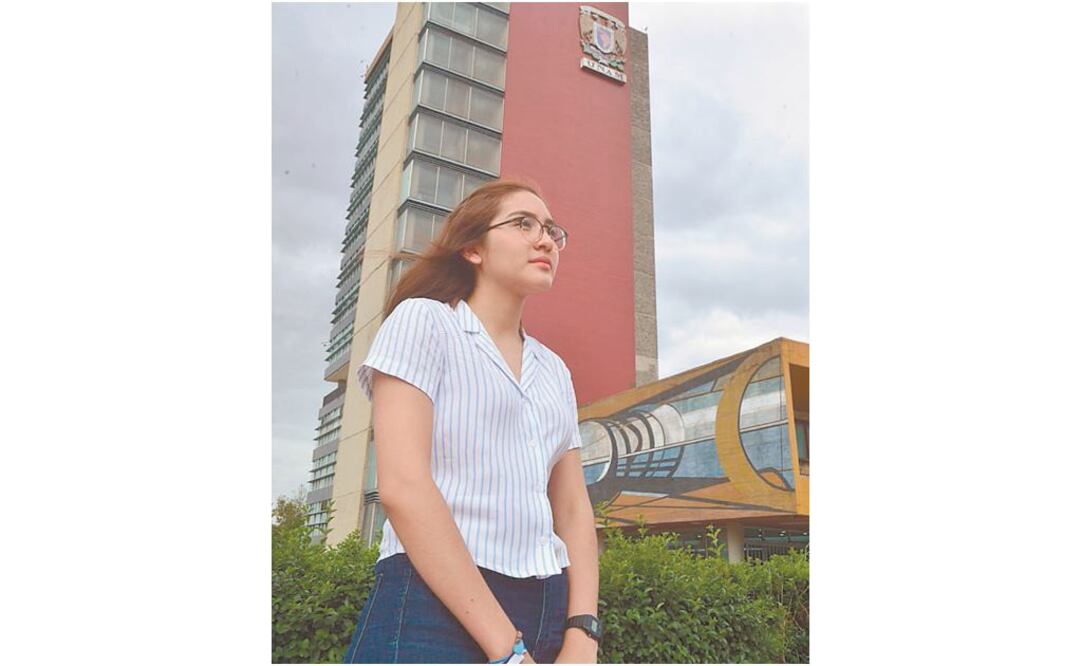 La Facultad de Medicina de la Universidad Nacional Autónoma de México sólo aceptó a 39 alumnos este ciclo escolar, entre ellas Vannia Stefanía Avelar. ESPECIAL