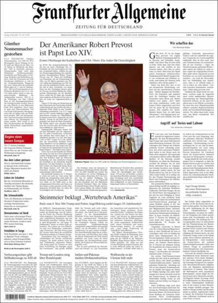 Portada del Frankfurter Allgemeine