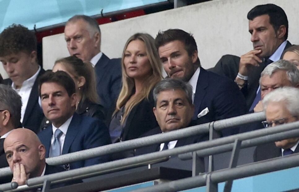 Audiencia VIP, Tom Cruise asiste a partido entre Inglaterra e Italia