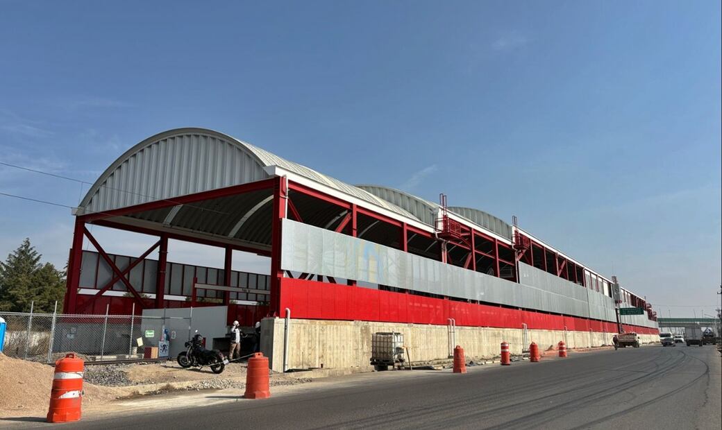 Hay retraso en las obras de ampliación del Tren Suburbano al Aeropuerto Internacional Felipe Ángeles, el viernes 14 de febrero de 2025, en el Edomex. Foto: Arturo Contreras/EL UNIVERSAL