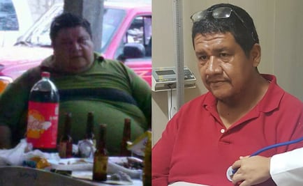 Hombre con sobrepeso logra bajar 91 kilos en menos de 3 años 