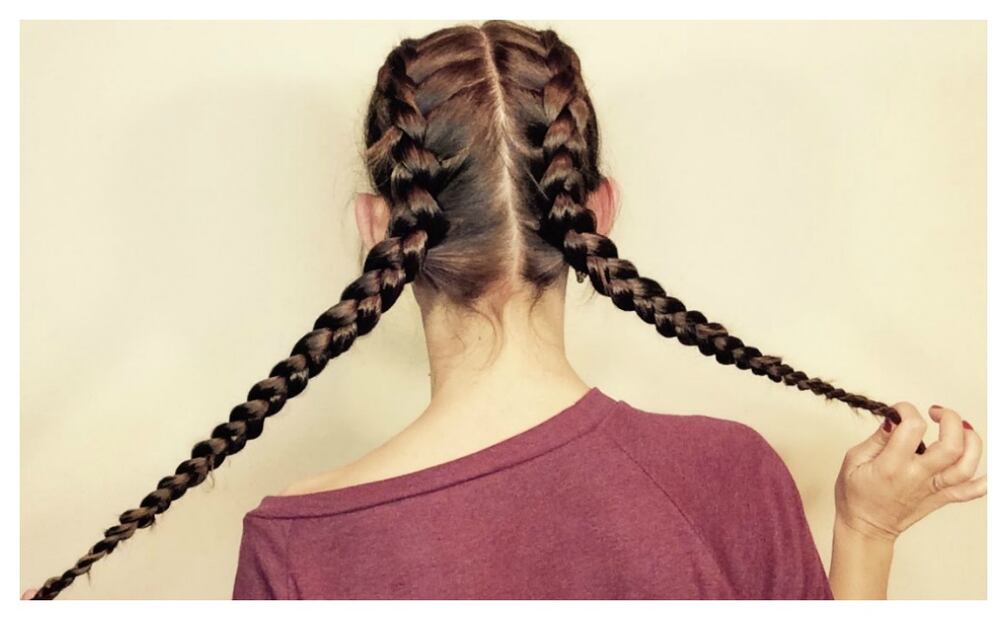 Peinado con trenzas. Foto: Pixabay