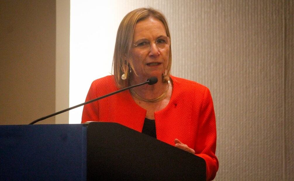 La embajadora de Francia en México, Delphine Borione, destacó el gobierno de la presidenta Claudia Sheinbaum Pardo. Foto: Luis Camacho