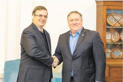 Pompeo y Ebrard analizarán tema migratorio en reunión