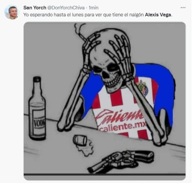 Chivas se roba los memes tras el empate ante San Luis y la lesión de Alexis Vega