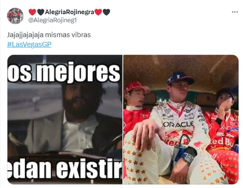 Los mejores memes del subcampeonato de Checo Pérez en el GP de Las Vegas