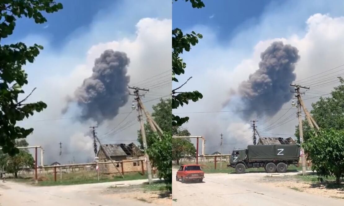 El miércoles drones enemigos también alcanzaron un campo de entrenamiento militar. FOTO: Twitter: @maria_drutska