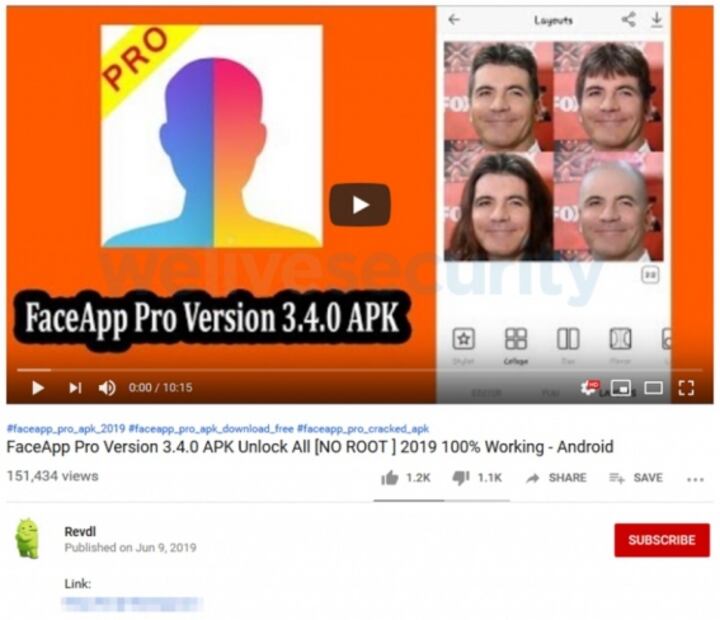 Advierten sobre falsa versión de FaceApp “pro”