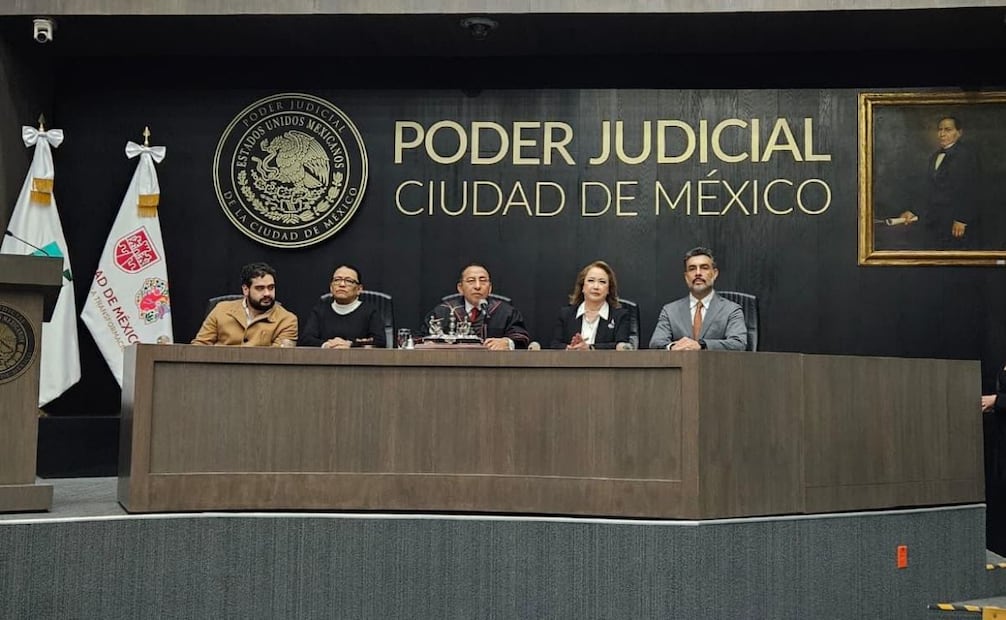 Rafael Guerra presenta su 4to Informe de labores al frente del Poder Judicial de la Ciudad de México.
Foto: Especial.