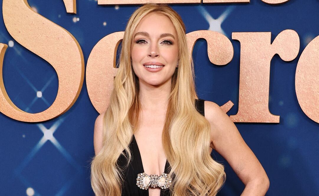 Lindsay Lohan asiste a la proyección de "Our Little Secret" de Netflix. Su rostro recibe halagos. Foto: AFP.