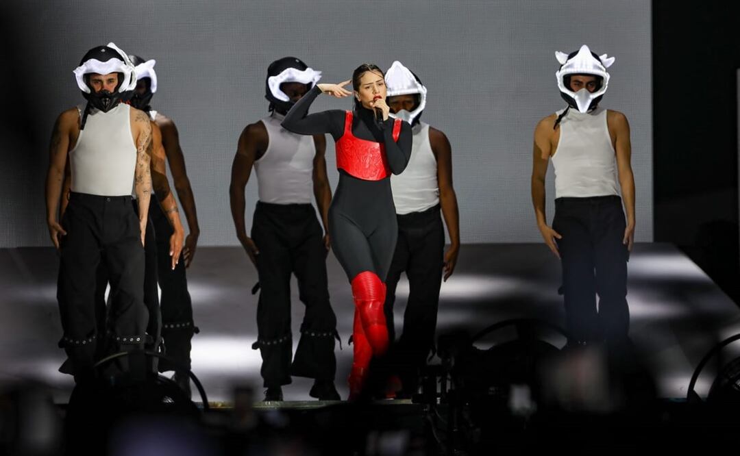 Rosalía en el Zócalo de CDMX. / Foto: Hugo Salvador