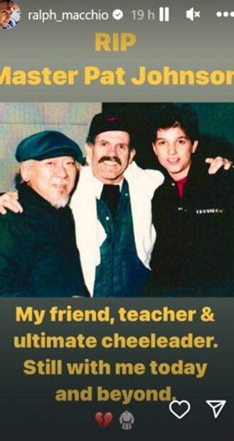 El protagonista de la saga dedicó un último mensaje al actor, a quien llamó su maestro. Foto: Instagram