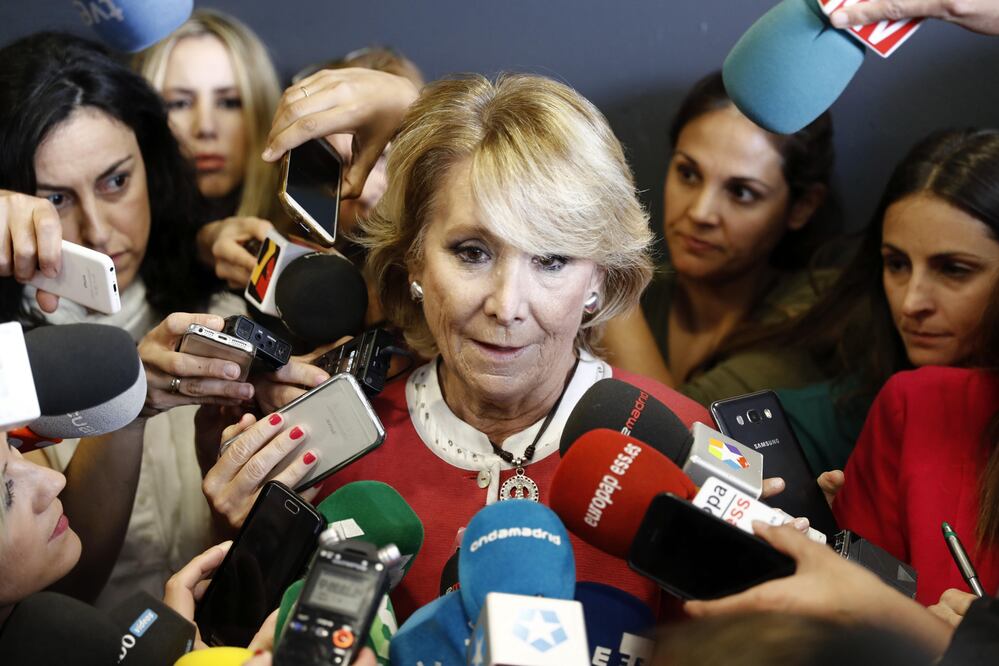 La expresidenta de la Comunidad de Madrid Esperanza Aguirre (Foto: EFE)