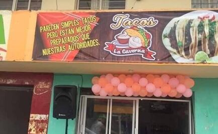 Ayuntamiento de Puebla ordena retirar anuncio de taquería por ofensa a autoridad